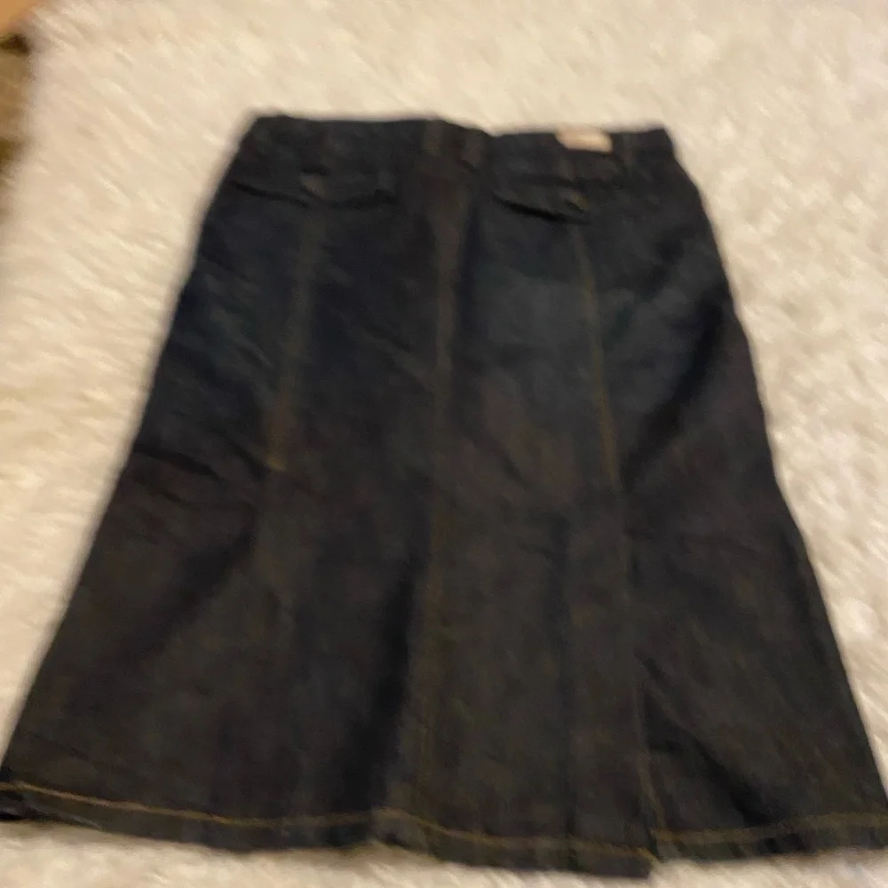 Vintage y2k Paige denim jean skirt 28 Pair-Fax pencil split skirt sk0024